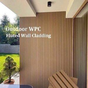 Outdoor WPC Fluted Wall Panels - Durable and Stylish Exterior Design Solution